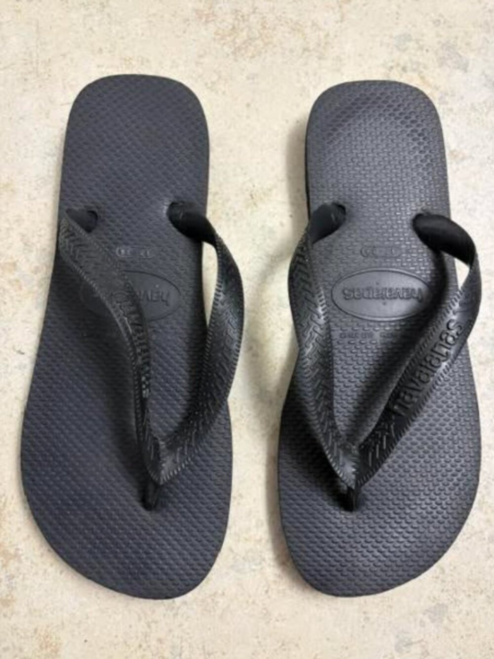 Havaianas Women's Top Flip Flops US 7/8 Eur 39/40 37/38 Black Sandals